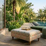 BA172 - Stof “Giardino Segreto” – Zachte botanische motieven