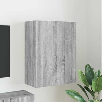 vidaXL TV Wandkast 59,5 x 31 x 80 cm Grijs Sonoma Bewerkt, Verzenden, Nieuw
