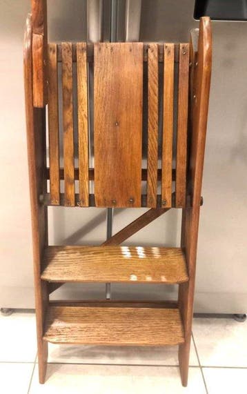 Weegschaal - Hout - van de bibliotheek