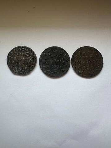 Italië. 3 Baiocchi (Zonder minimumprijs)