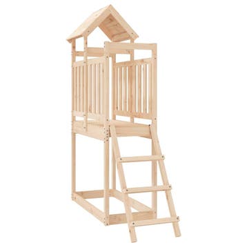 vidaXL Speelhuis 53x110x214 cm massief grenenhout, Verzenden