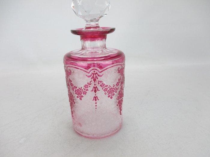 Val Saint Lambert - Hubert Fouarge - Bouteille de parfum -, Antiquités & Art, Antiquités | Verre & Cristal