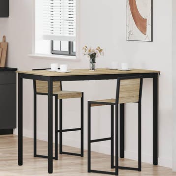 vidaXL Staande Bartafel Bewerkt hout Rechthoekig, Verzenden