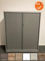 Roldeurkast - Ahrend - 144x120x45cm - Zilvergrijs met grijze, Werkplek, Ophalen of Verzenden, Gebruikt, Kast