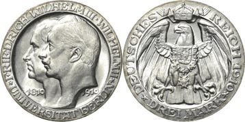 3 Mark 1910 Pruisen Wilhelm Ii 1888-1918, Verzenden, België