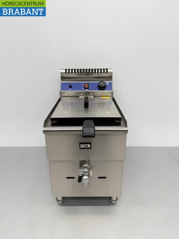 Friteuse HCB en acier inoxydable 14 litres PROPAAN GAS, Verzenden