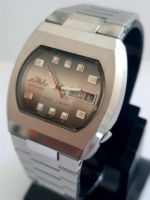 Mido - Multi Star Automatic TV Screen Case Vintage Mens, Handtassen en Accessoires, Horloges | Heren