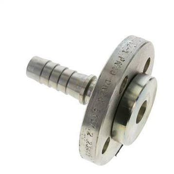 Pilier de tuyau en acier zingué 19x33 mm avec bride, Verzenden, Nieuw