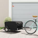 vidaXL Fietstrailer 45 kg ijzer zwart, Verzenden, Nieuw
