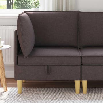 vidaXL Sofa met opslag Stof, Verzenden