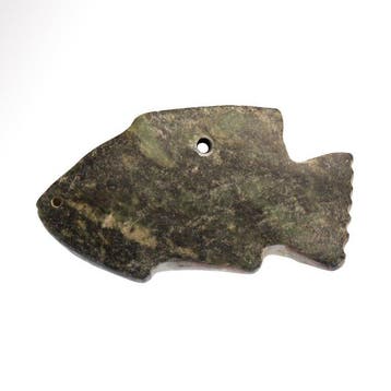 Oud-Egyptisch dioriet Vissenamulet