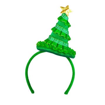 Kerst Haarband Kerstboom met Ster, Verzenden