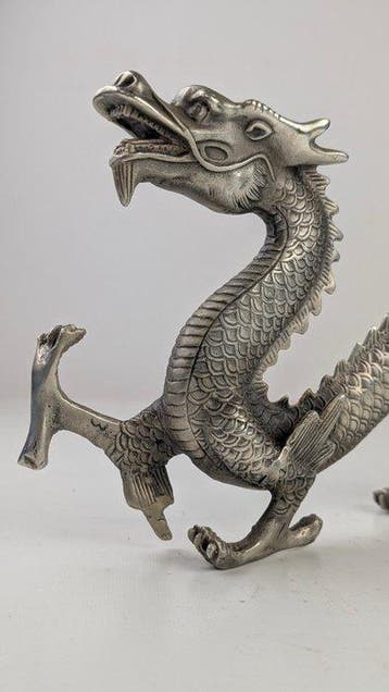 Handgemaakt drakenbeeldje uit de Meiji-periode style -, Antiquités & Art