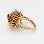 Bague - 18 carats Or jaune Rubis, Bijoux, Sacs & Beauté, Bagues