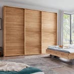 Forestales Oakside Massief Eikenhout Zweefdeur Kledingkast 3, Huis en Inrichting, Kasten | Kleerkasten, Nieuw