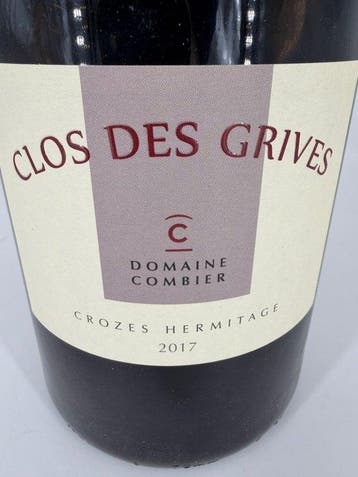2017 Domaine Combier, Crozes-Hermitage Clos des Grives -, Nieuw