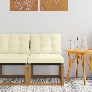 vidaXL Buiten Middelste sofa Massief acaciahout en, Verzenden, Nieuw