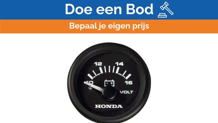 Bieden: Honda Marine Analog Voltmeter 10-16V for Battery Mo, Watersport en Boten, Bootonderdelen, Ophalen of Verzenden