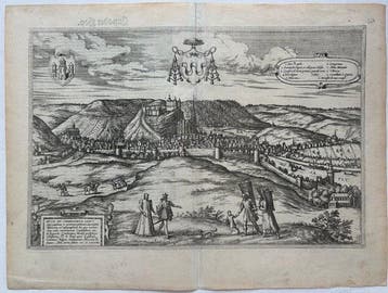België - Hoei, Huy; G. Braun, F. Hogenberg - Huum Opp.