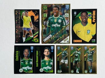 Panini - Endrick Felipe - 5x sticker - Palmeiras / Brasil -, Nieuw