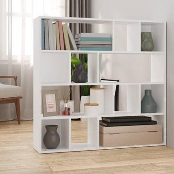 vidaXL Boekenkast/kamerscherm 105x24x102 cm wit, Verzenden, Nieuw