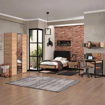 Almila Irony Complete Kinderkamer Set - Eiken - 90 x 200