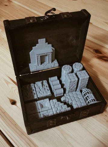 Sconosciuto - Jeu de société - Set modulare di mura e arredi