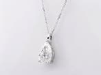 Ketting met hanger - 14 karaat Witgoud - 3.01ct. tw. Diamant