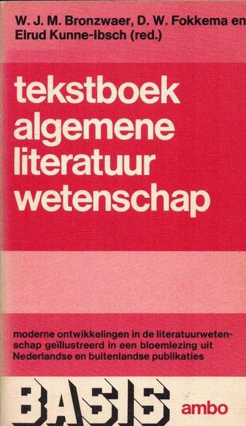 Tekstboek algemene literatuur wet. - Bronzwaer, Verzenden, Nieuw