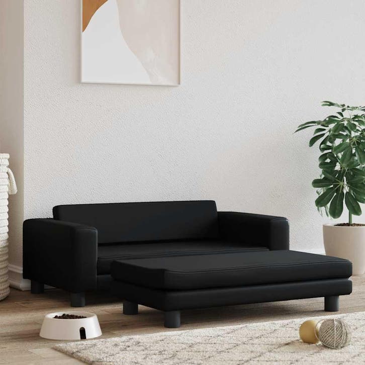 vidaXL Hondenmand met verlengstuk 100x50x30 cm kunstleer, Dieren en Toebehoren, Honden-accessoires, Nieuw, Verzenden