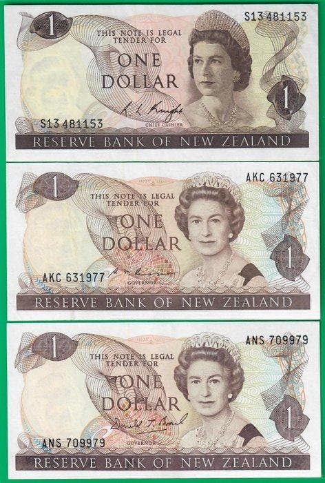 Nieuw-Zeeland. - 10 Banknotes - Various Dates - Pick 163c,, Postzegels en Munten, Bankbiljetten | Europa | Niet-Eurobiljetten