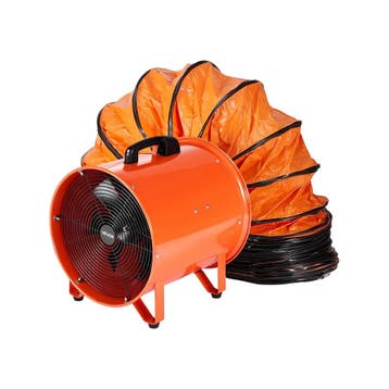 Krachtige Bouwventilator 16 inch - 900W voor stofvrije ga..., Verzenden, Zo goed als nieuw, Ventilator
