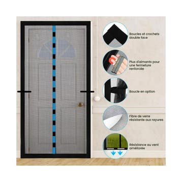 Fillis Magnet hor voor deur, 90 × 210 cm, insectenhor voo.., Tuin en Terras, Ophalen of Verzenden, Nieuw