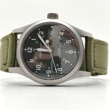 Hamilton - Khaki Mechanical - Zonder minimumprijs - H694390, Handtassen en Accessoires, Horloges | Heren, Nieuw
