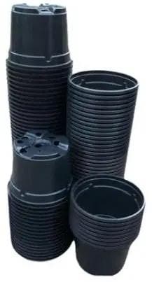 Kweekpotten Rond Zwart Ø9 cm x 7 cm pak ca. 25 stuks, Nieuw