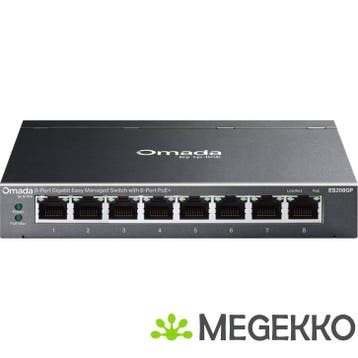 TP-Link Omada ES208GP netwerk-switch Managed L2 Gigabit, Computers en Software, Verzenden, Nieuw