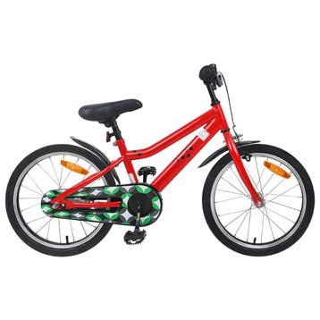 vidaXL Kinderfiets 18 Inch voor 5-7 jaar oud Rood, Verzenden