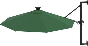 Parasol met muurmontage - wandparasol - groen - 300 cm, Tuin en Terras, Verzenden, Nieuw