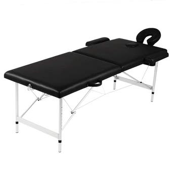 vidaXL Massagetafel met 2 zones inklapbaar aluminum frame, Sports & Fitness, Verzenden
