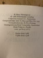 Hebben en niet hebben 9789060195161 Ernest Hemingway, Boeken, Verzenden, Gelezen, Ernest Hemingway