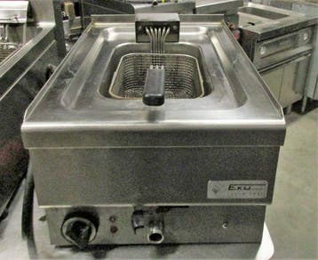 EKU Friteuse met tapkraan, B40 x D60 x H29cm, 380Volt, Nieuw in verpakking
