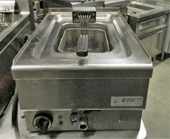 EKU Friteuse met tapkraan, B40 x D60 x H29cm, 380Volt, Articles professionnels, Horeca | Équipement de cuisine