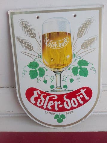 Picon, De koninck,Edler-dort - 3 x vintage reclamebord -