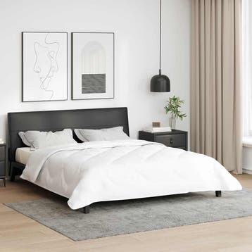 vidaXL Dekbed 240 x 220 x 4 cm Nee Polyester Wit Ademend, Verzenden, Nieuw