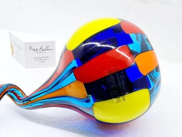 F&M Ballarin - Vase - Verre, Antiquités & Art