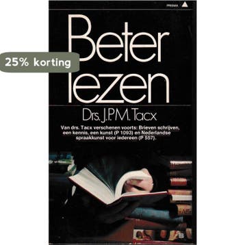 Beter lezen 9789027409287 Tacx, Verzenden, Gelezen, Tacx