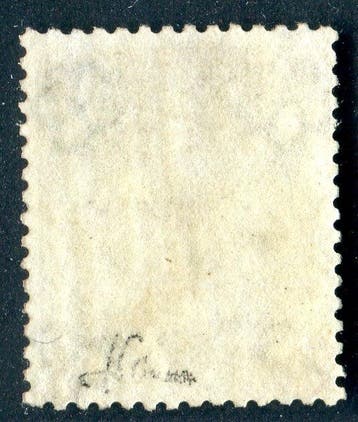 Grande Bretagne 1862 - Victoria, 9d paille, filigrane.