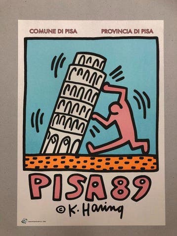 Keith Haring (after) - PISA 89 - Années 1990