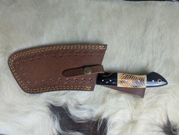 handcrafted Damascus Gut Hook - Keukenmes - Staal - Japan -