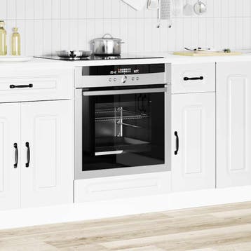 vidaXL Ovenkast Kalmar bewerkt hout wit, Huis en Inrichting, Kasten | Overige, Verzenden, Nieuw